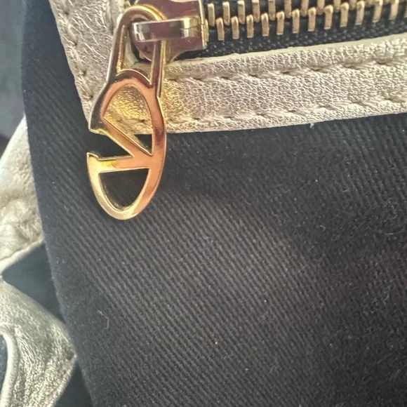 Valentino Garavani Gold Metallic Leather Hobo Bag Y2K Vintage - Picture 12 of 16